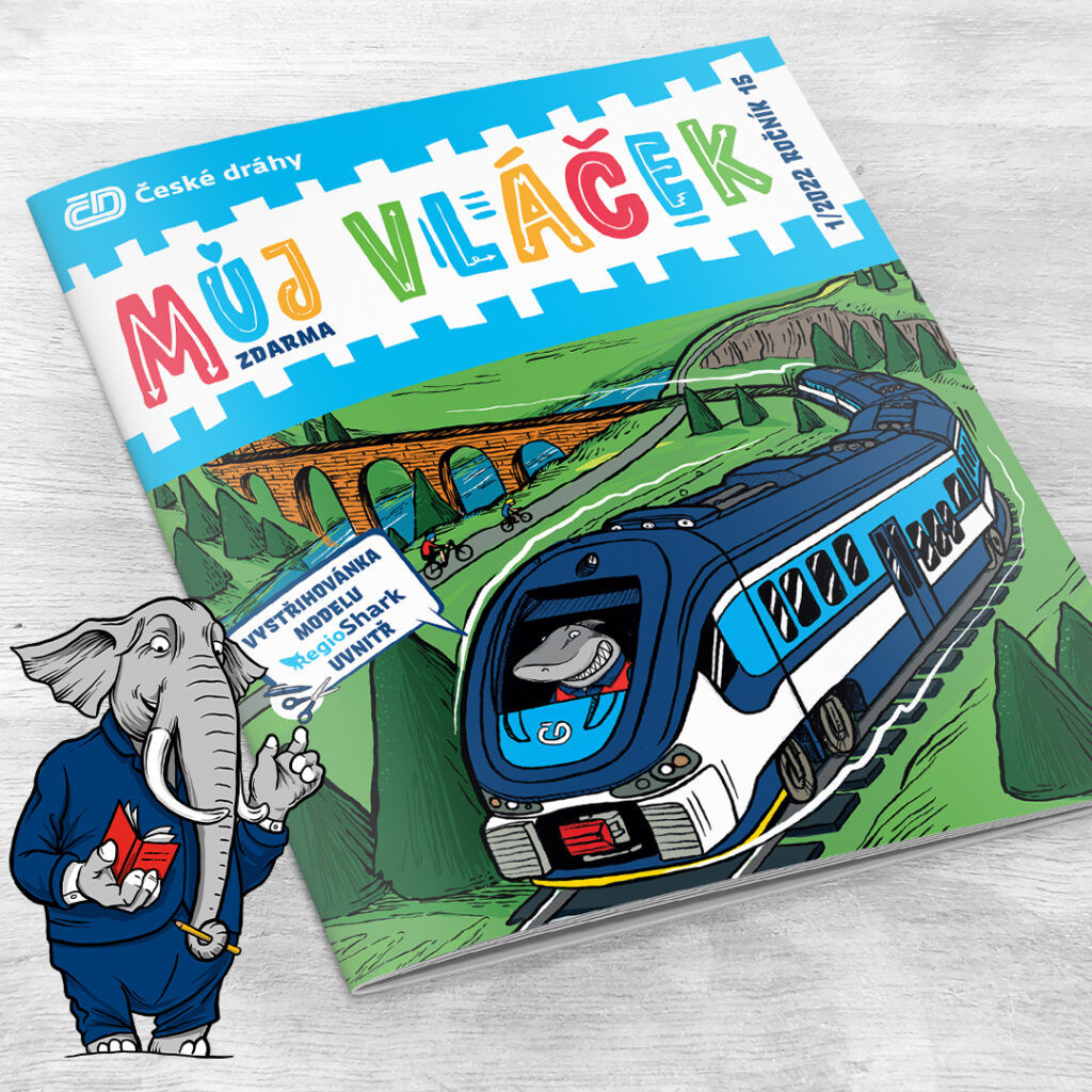 Design, ilustrace časopisu Můj vláček